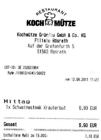 gdps Hffner Kochmtze Restaurant